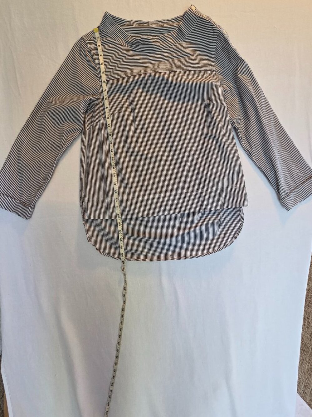 J. Crew Black and white boatneck top
